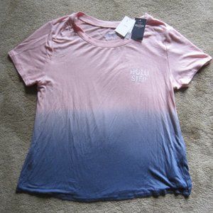 NWT HOLLISTER California T-Shirt Size XS Girls, Womens Pink, Blue